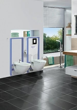 Готовое решение для подвесных унитазов Grohe Rapid SL 38827000 хром глянцевый