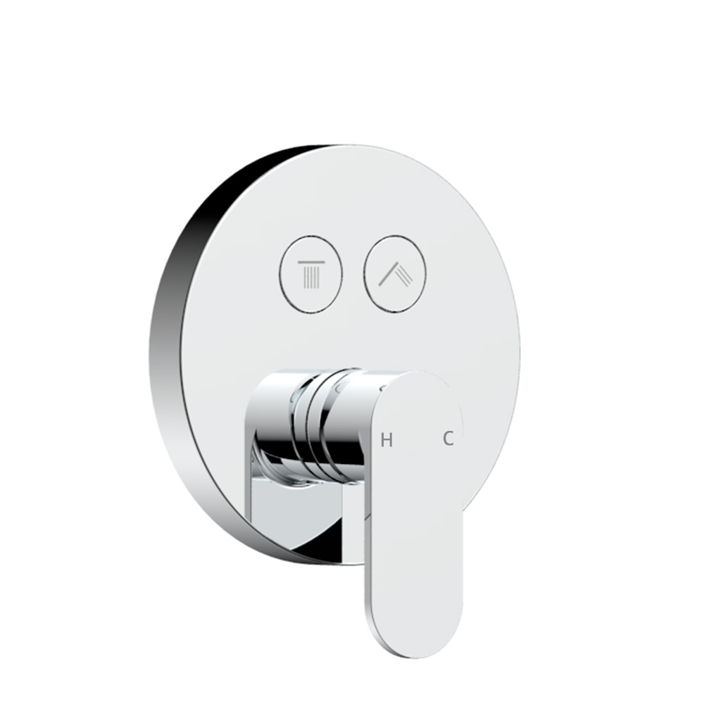 Встраиваемая душевая система со смесителем AQUAme AQM8402CR хром