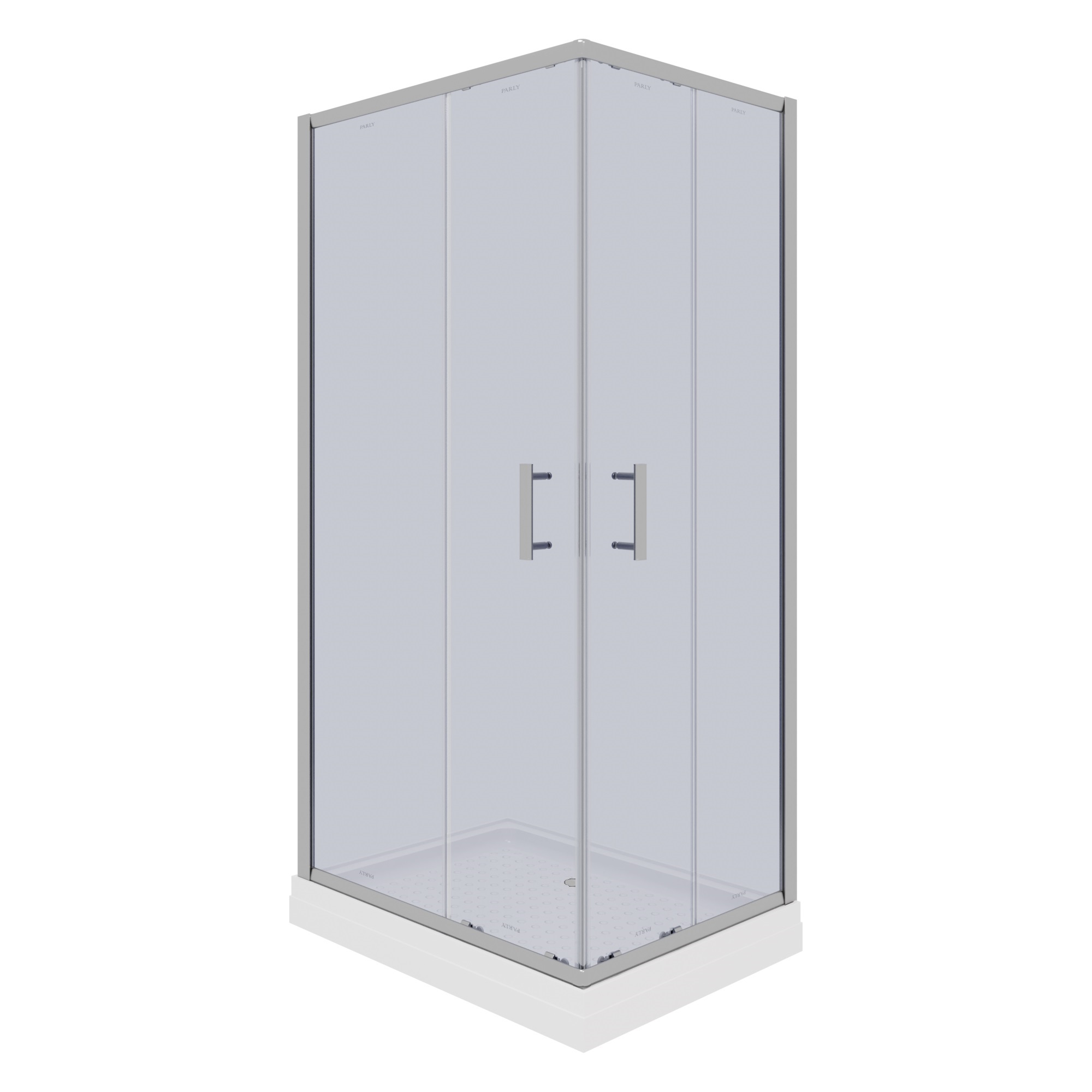 Душевой угол Parly 70x100x185 профиль хром, стекло тонированное