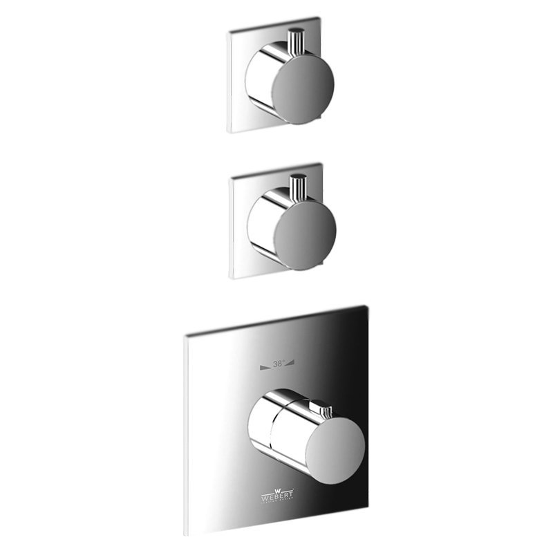 Смеситель для ванны и душа Webert Elio EL971402 Хром глянцевый