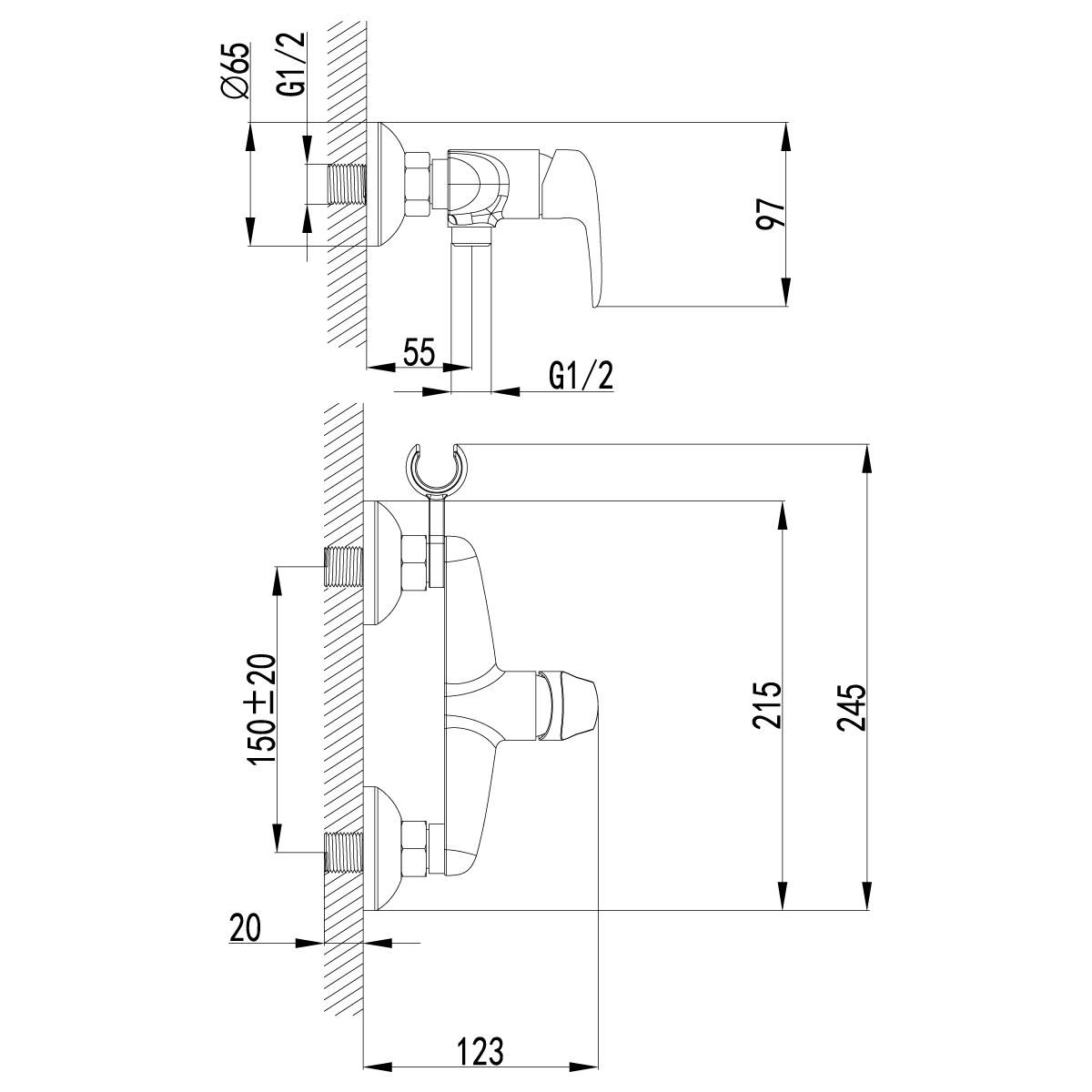 Смеситель для биде Lemark Pramen LM3318B бронза
