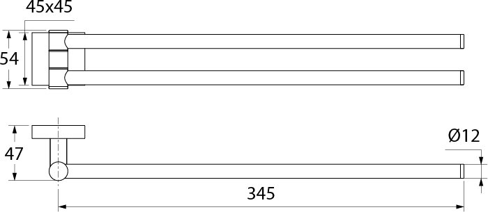 Держатель для полотенец Iddis Edifice EDISBR0i49 Хром