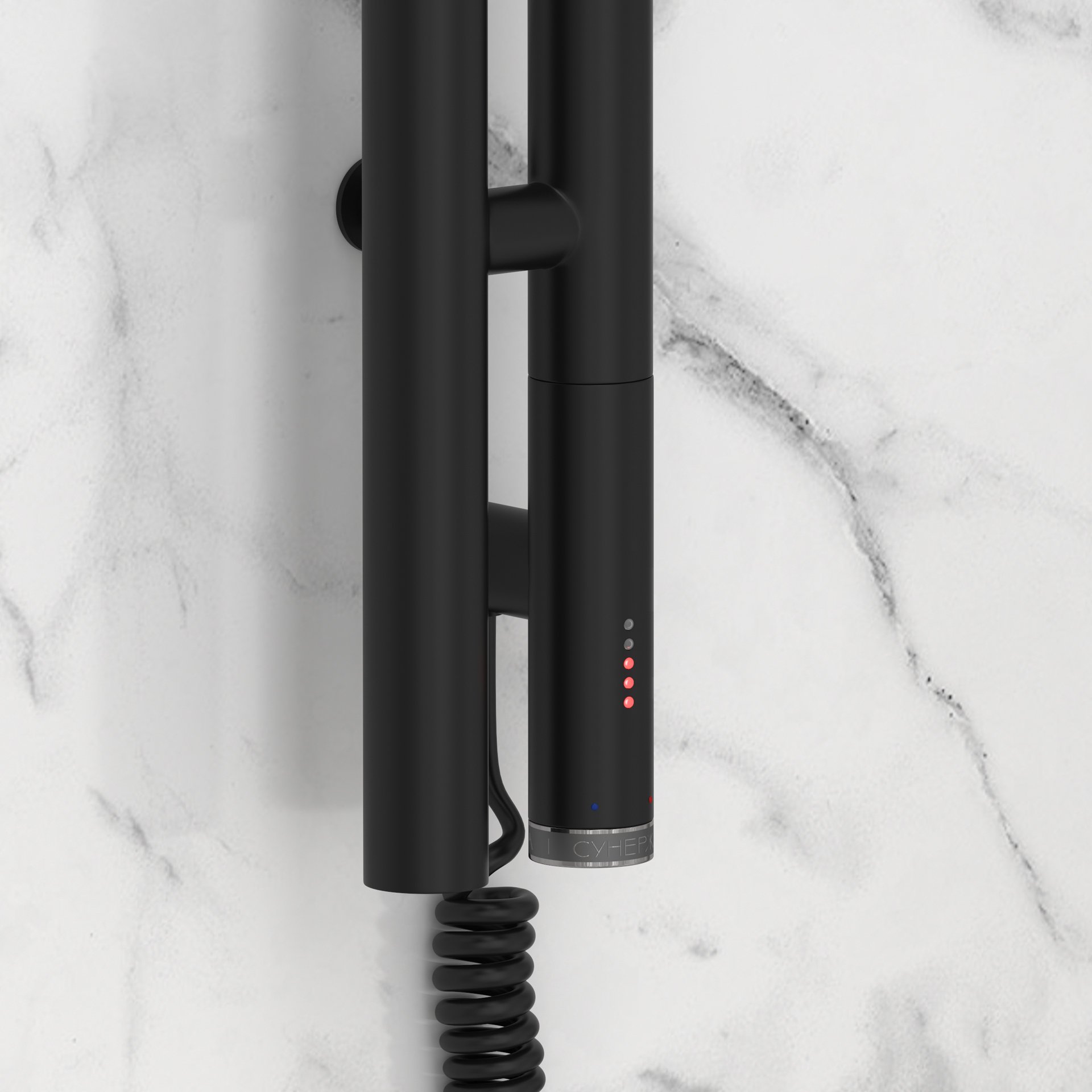 Полотенцесушитель электрический Сунержа Нюанс 3.0 120см 31-5843-1253 черный матовый