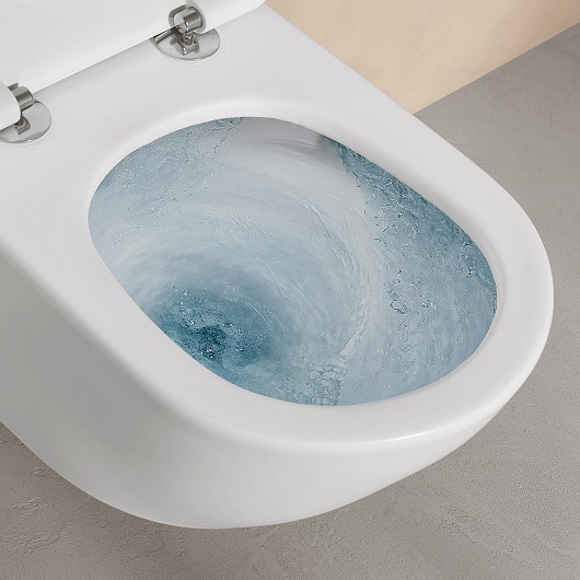 Унитаз подвесной безободковый Villeroy & Boch Antao 4674T0R1 с покрытием CeramicPlus, без сиденья