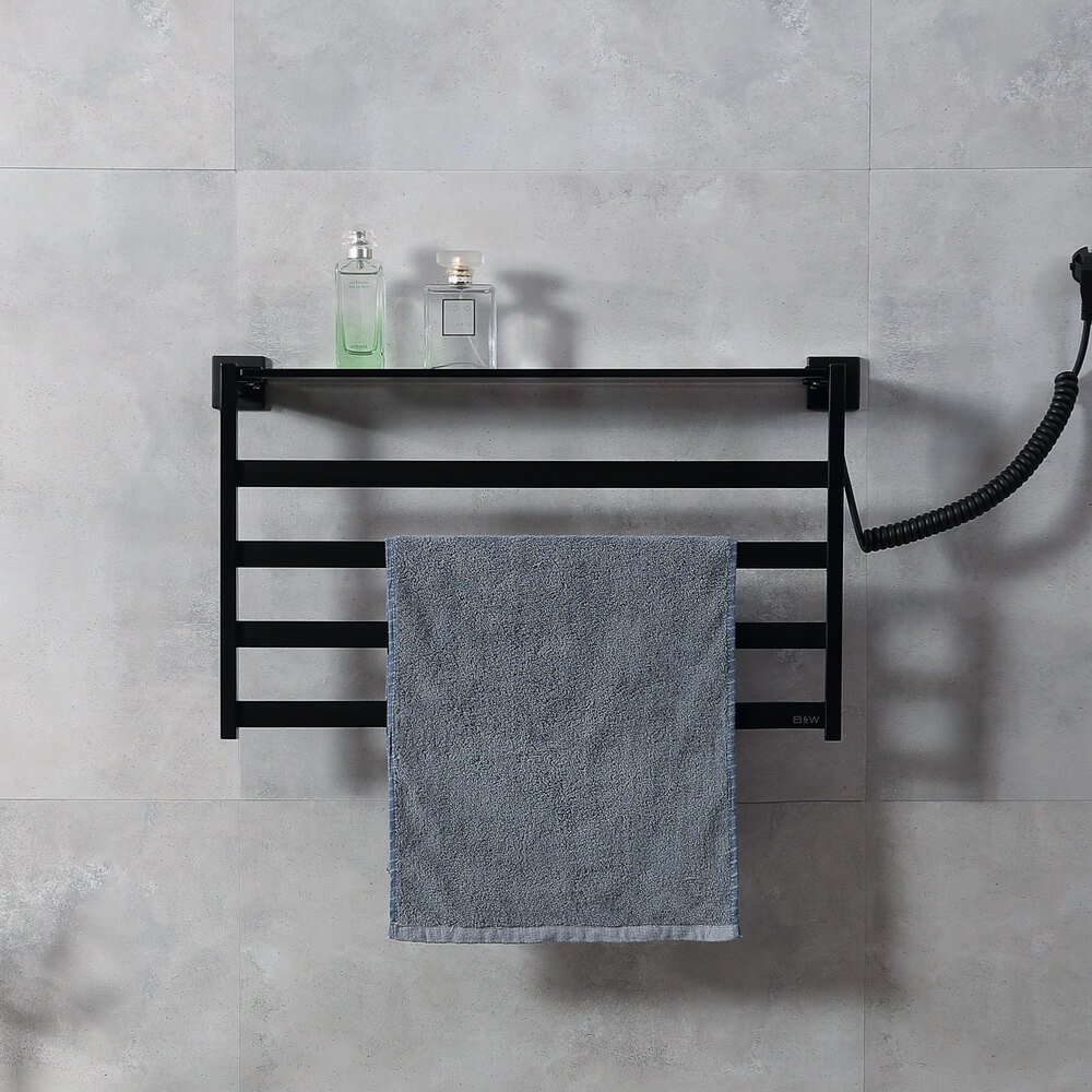 Полотенцесушитель электрический Black&White N-333B 35х58 черный матовый