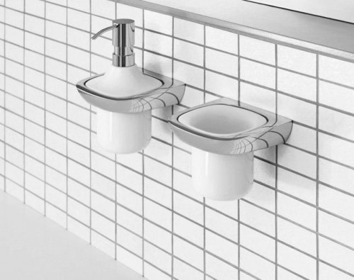 Стакан для зубных щеток Kludi Ambienta 5397505 Белый Хром