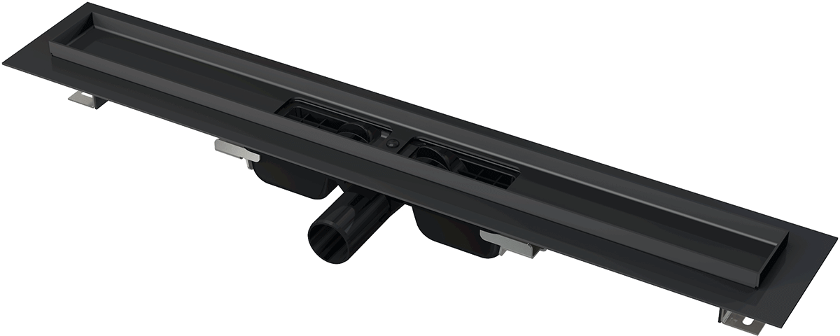 Душевой лоток AlcaPlast APZ101BLACK-1450 с опорами
