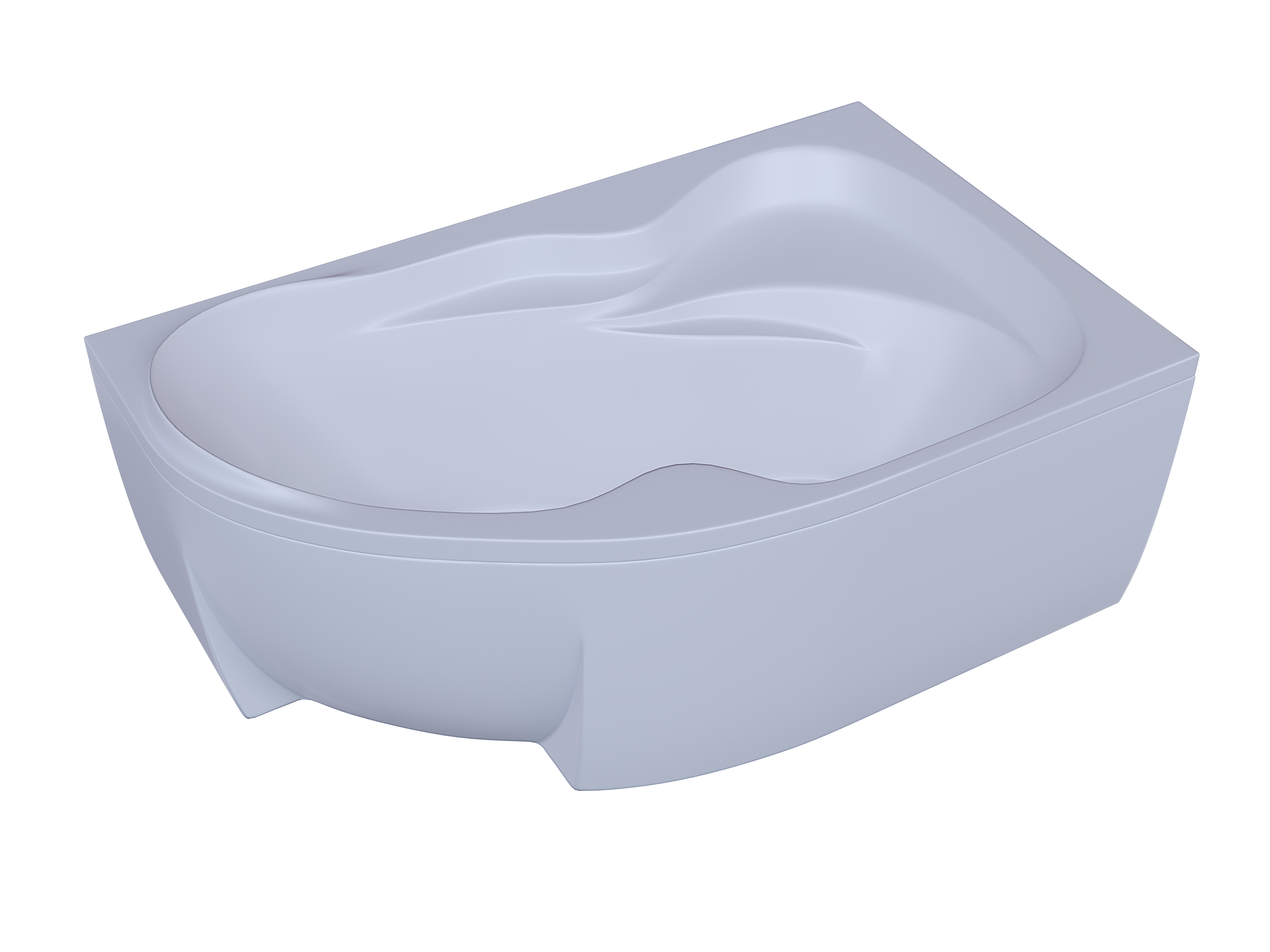 Акриловая ванна Aquatek Вега 170x105 см R пустая с фр.экр.