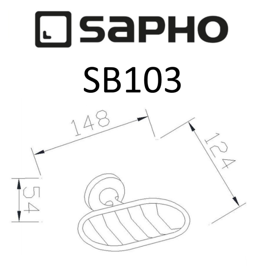 Мыльница Sapho SAMBA SB103 хром