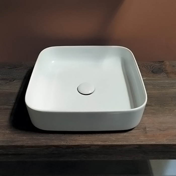 Раковина накладная 43см Kerasan Tribeca 460101 белый