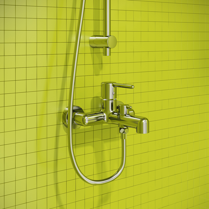 Смеситель для ванны, хром, Aiger, IDDIS AIGSB00i02WA