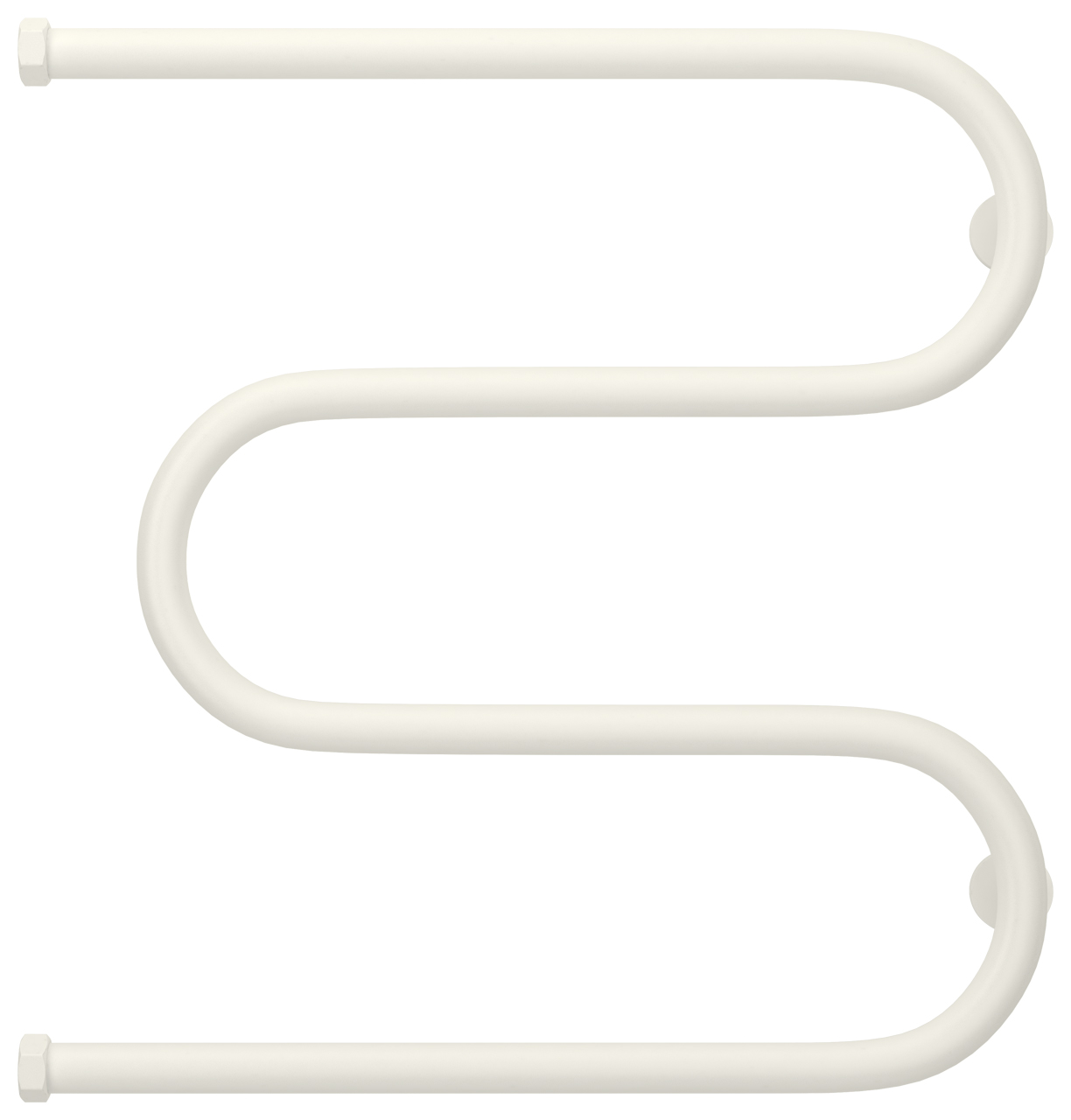 Полотенцесушитель водяной Сунержа М-образный 60х60 белый матовый