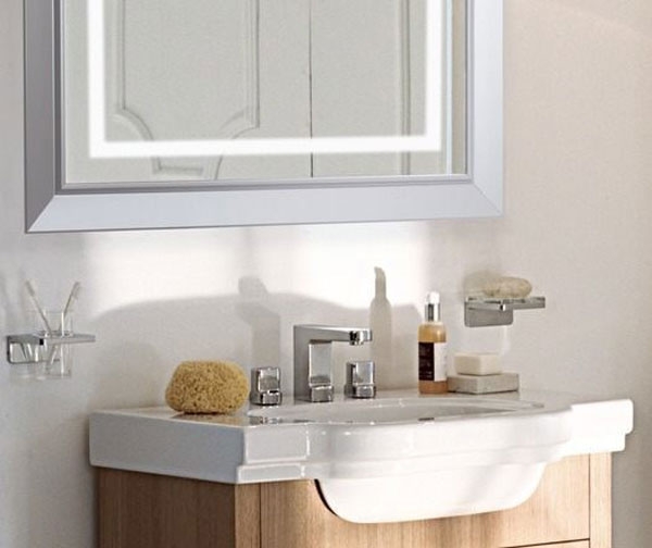 Зеркало Laufen LB 3 75 с подсветкой Хром матовый