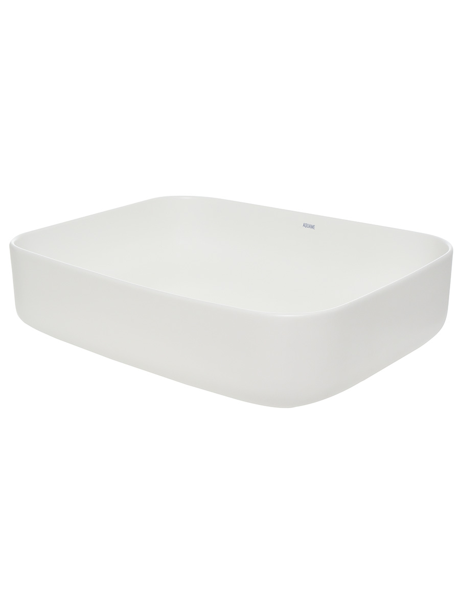 Раковина накладная 50см AQUAme AQM5010MW белый матовый