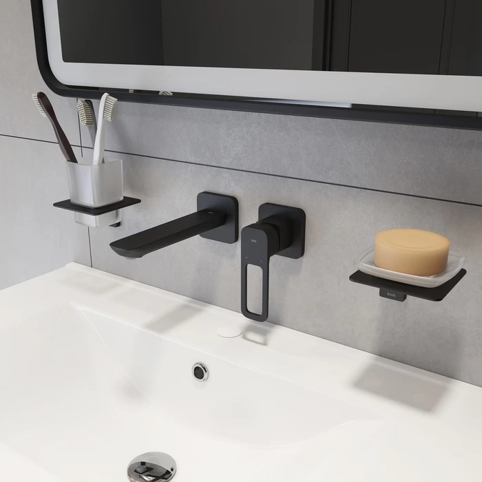 Смеситель для раковины IDDIS Slide SLIBL00i65 черный матовый