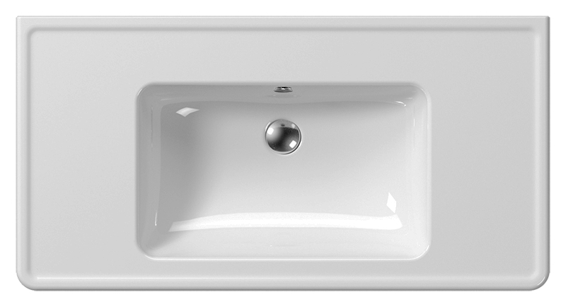 Раковина GSI Classic 105 8723111 белая глянцевая