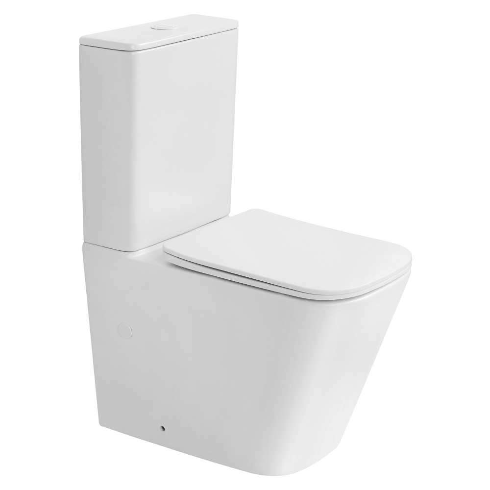 Унитаз ABBER Rechteck AC1210MW компакт белый матовый, безободковый