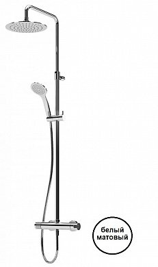 Душевая стойка Cezares LEAF-CDA-23-BIO белый матовый