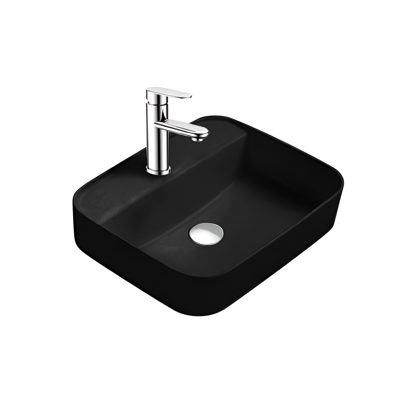 Раковина накладная 50см Aquatek Вега AQ5506-MB черный матовый