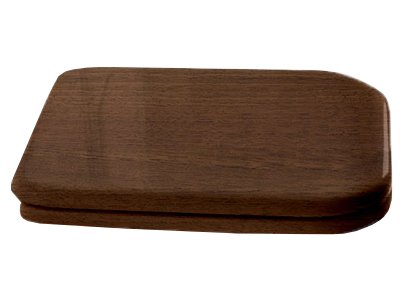 Крышка-сиденье Kerasan Waldorf 418740 орех, с микролифтом, петли золото