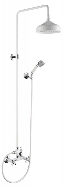 Душевая стойка Cezares RETRO-CD-BLC белый глянцевый