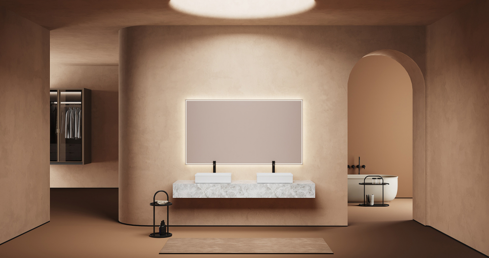 Раковина накладная 51см ABBER Rechteck AC2216 белый