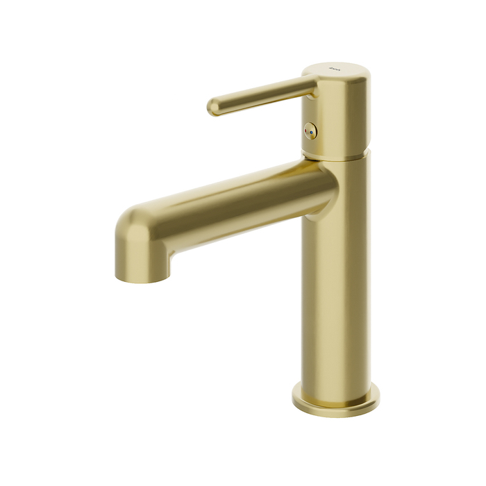 Cмеситель для умывальника, золотой матовый, Aiger, IDDIS AIGMG00i01