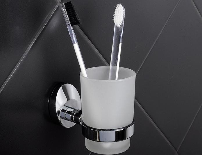 Стакан для зубных щеток Fixsen Europa FX-21806 Хром