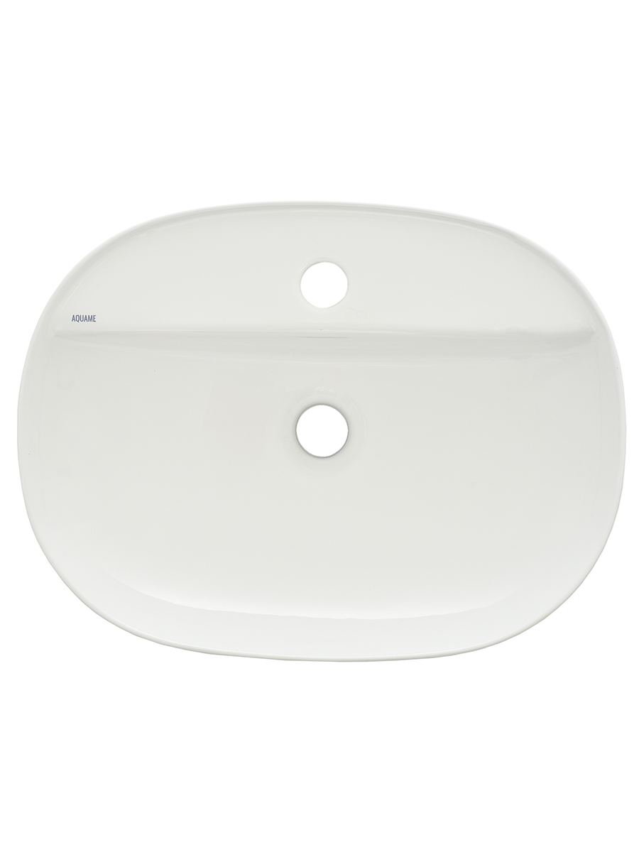 Раковина накладная 50.5см AQUAme AQM5002 белый