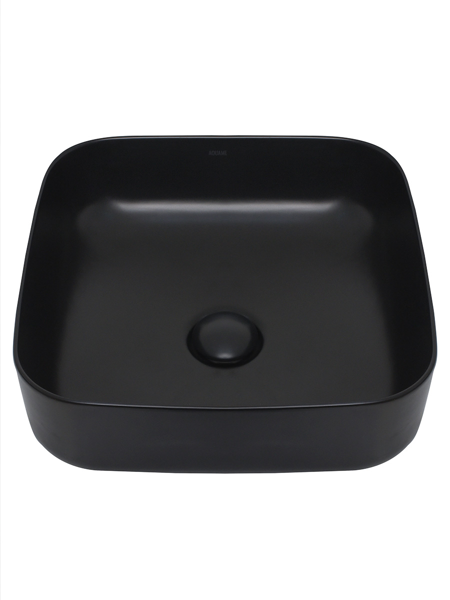 Раковина накладная 39см AQUAme AQM5011MB черный матовый