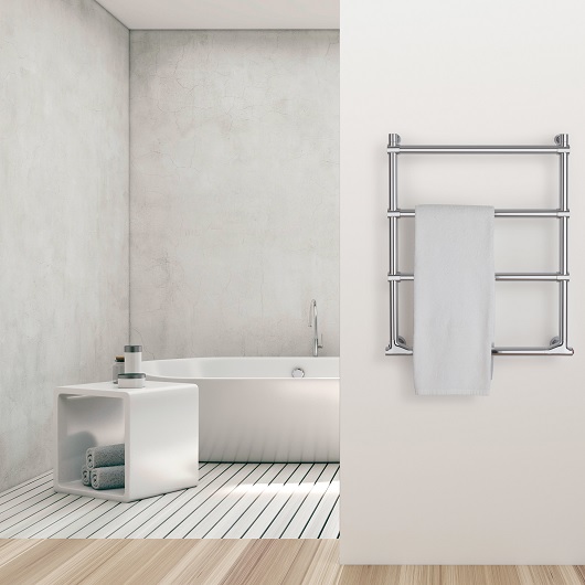 Полотенцесушитель электрический Margaroli Sole 5123704CRNB 64х40см хром