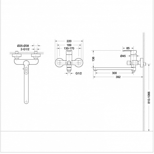 Смеситель для кухни Bravat Stream-D F737163C-2 хром