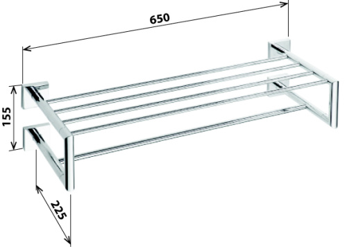 Полки для полотенец Bemeta Beta 132205102 Хром