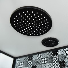 Душевая кабина Esbano Black ESKBB1280СKR 120x80x210см, профиль черный матовый, стекло прозрачное