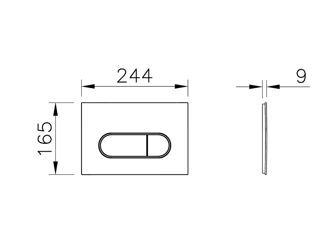 Комплект унитаза с инсталляцией Vitra Sanibelle 9878B003-7200 с сиденьем микролифт и кнопкой смыва хром