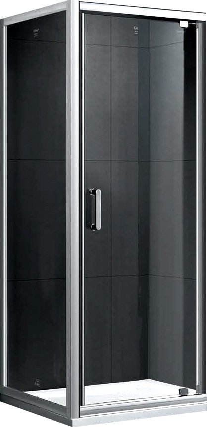 Душевой угол GEMY Sunny Bay 80x80x190 профиль хром, стекло прозрачное, квадратный