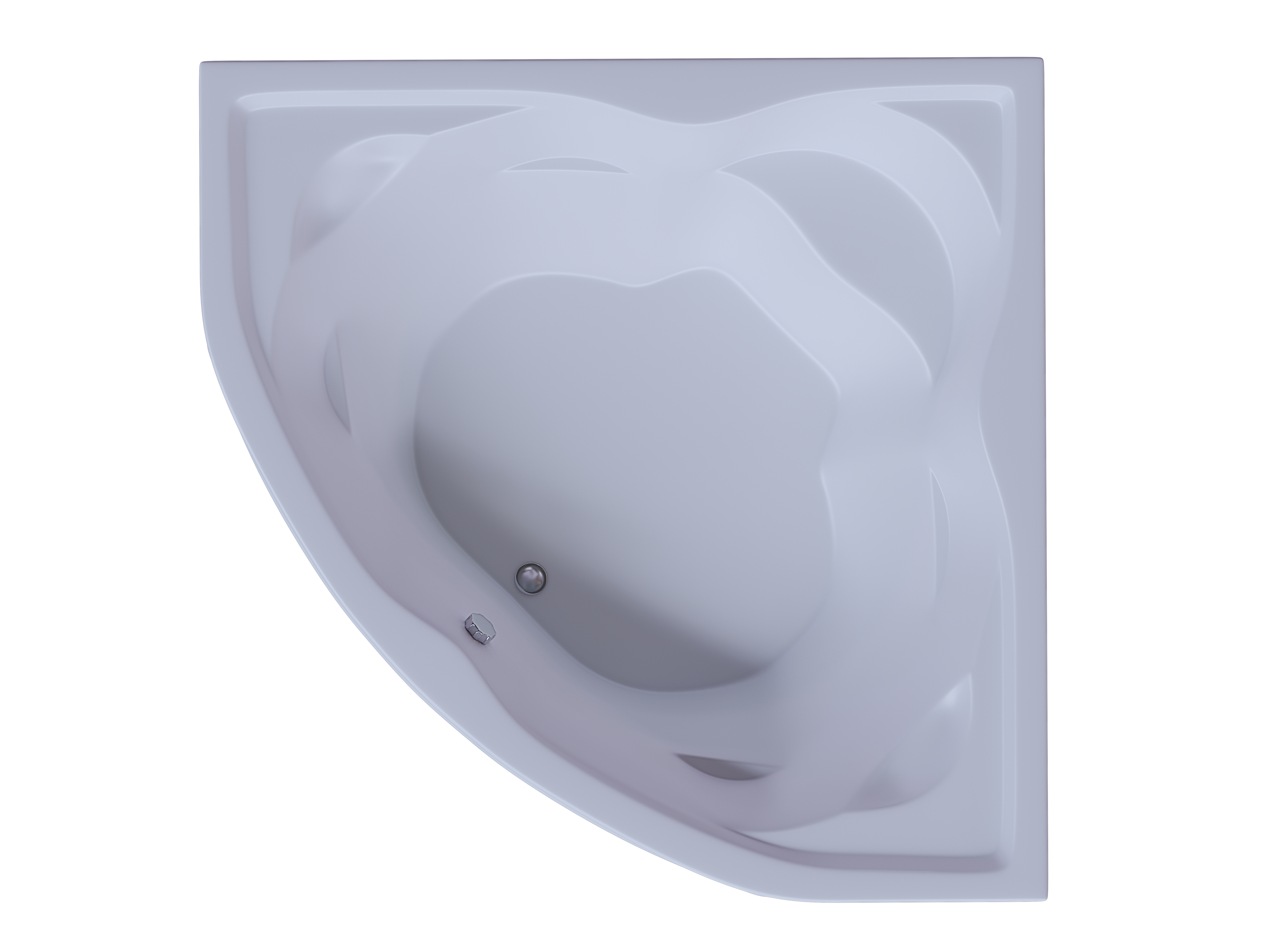 Акриловая ванна Aquatek Сириус 164x164 пустая с фр.экр. вклеенный каркас