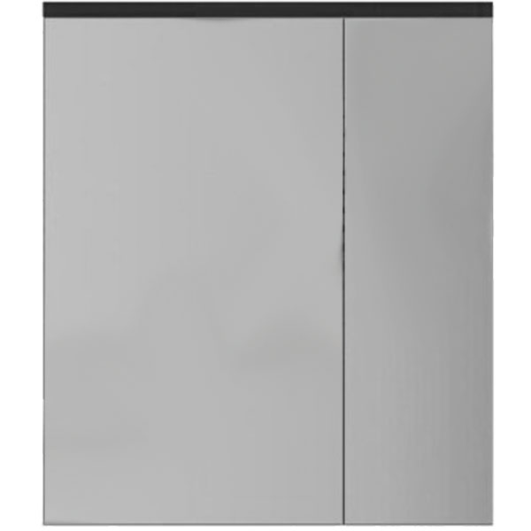 Зеркальный шкаф Roca Ronda 60 с подсветкой ZRU9302968 Белый глянец Серый матовый