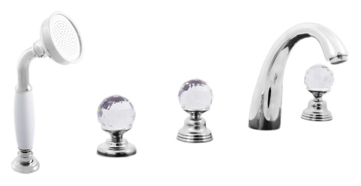 Смеситель для ванны Rav Slezak Brilliance176.5P хром