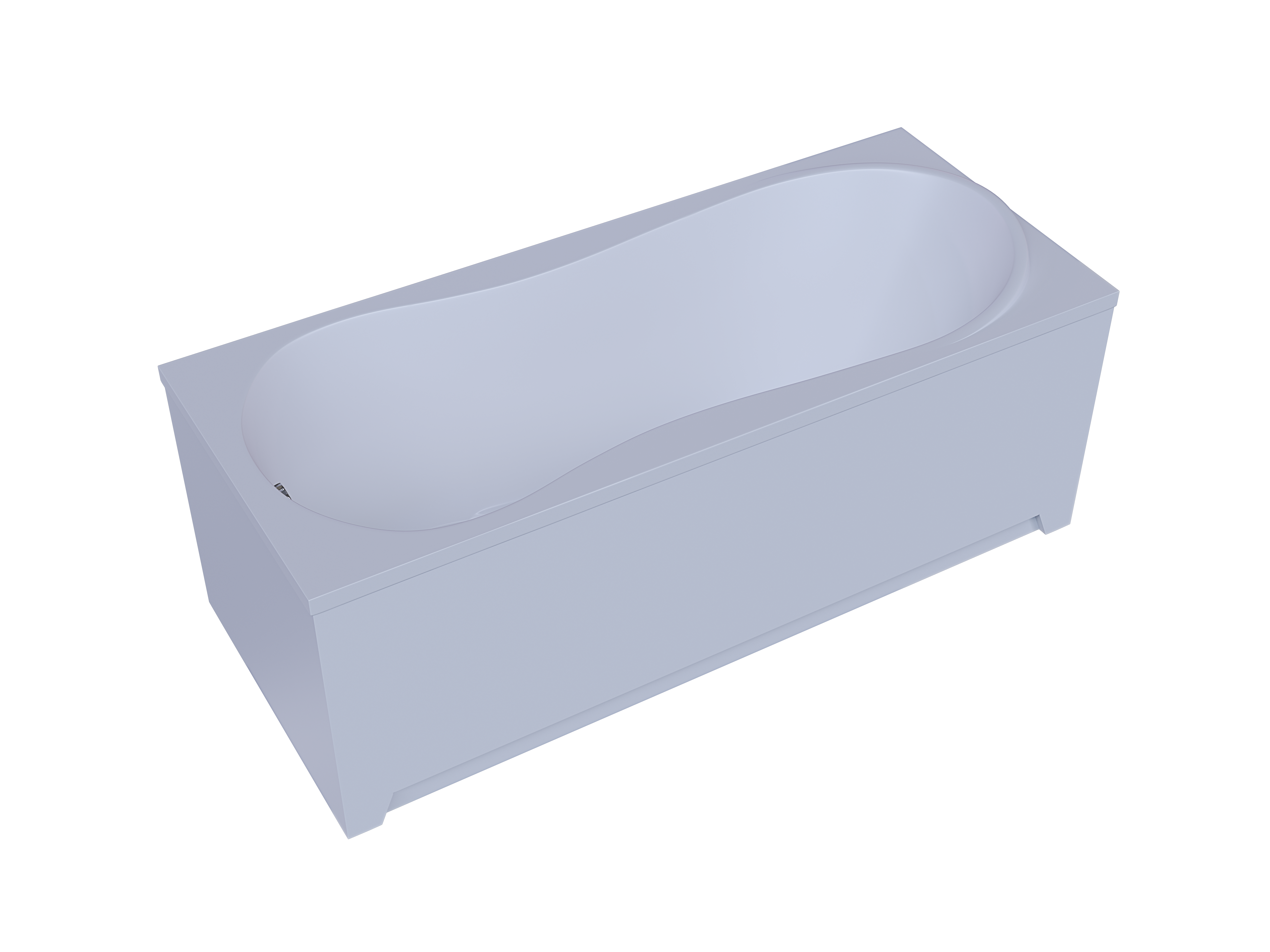 Акриловая ванна Aquatek  Альтаир 158x119 см L пустая с фр.экр.вклееный каркас