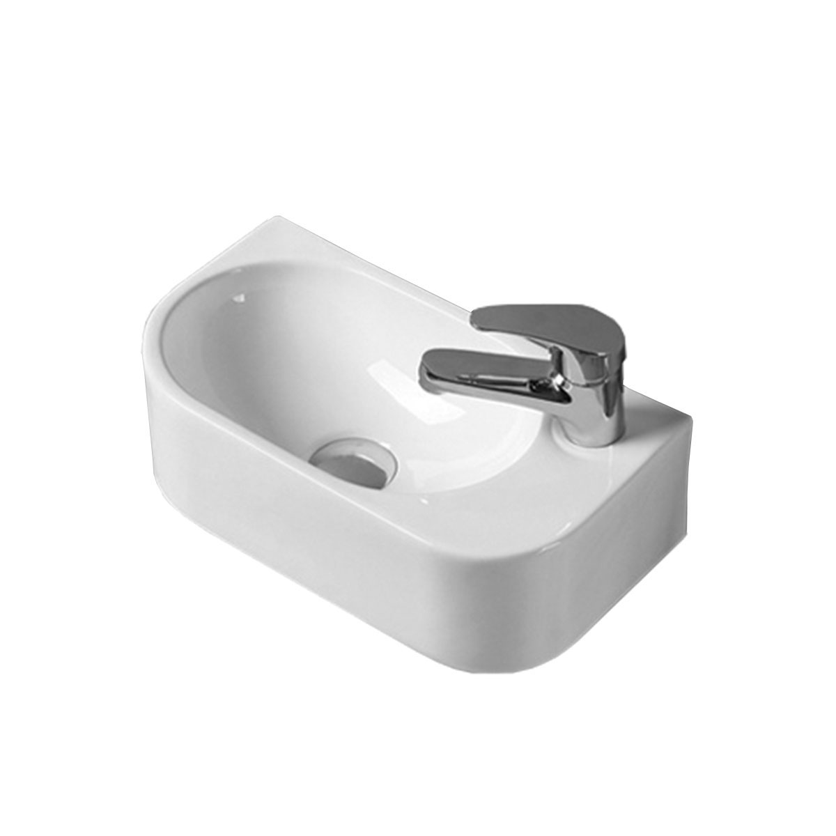 Раковина подвесная 40см Vincea VBS-506R белый