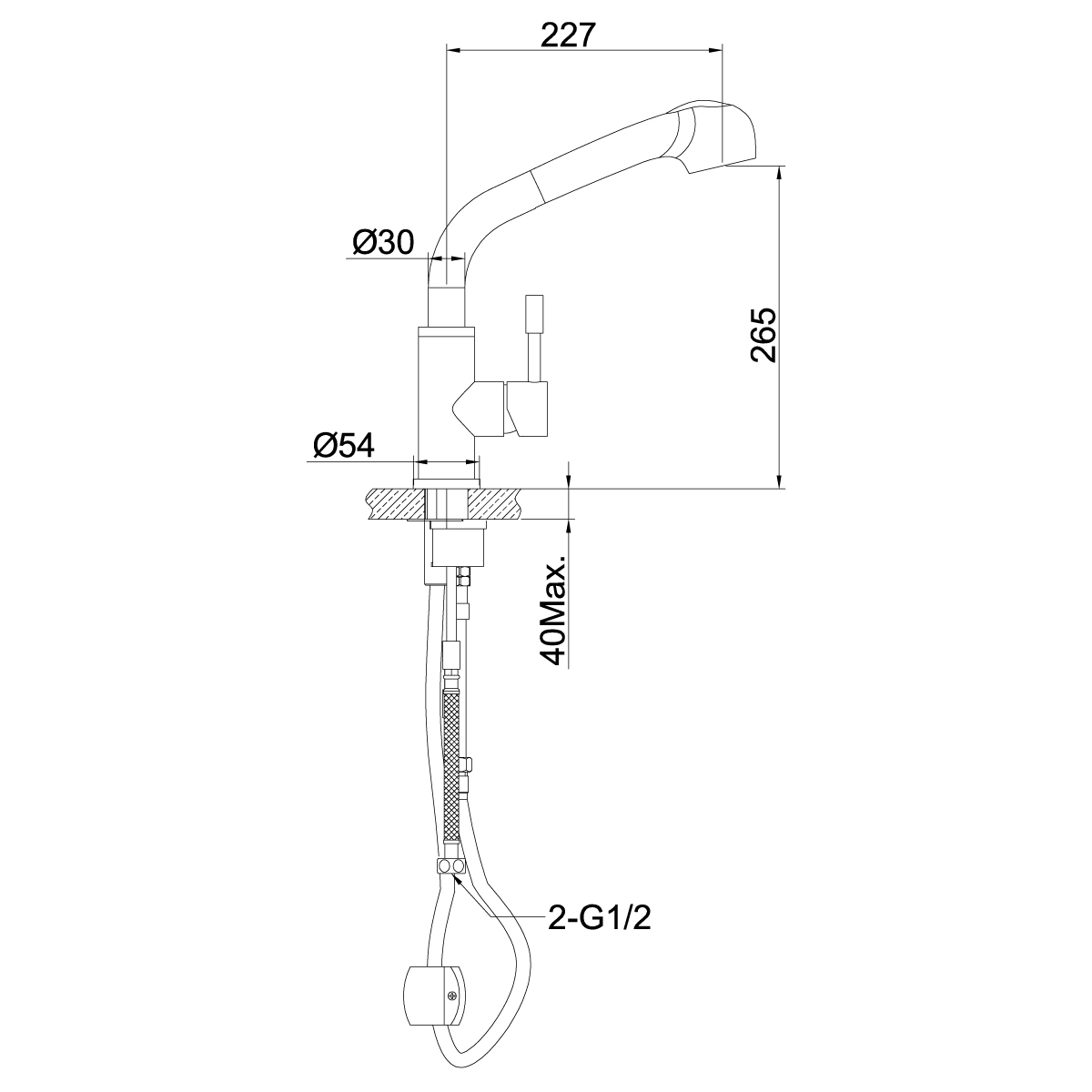 Смеситель для кухни Lemark Expert LM5076S матовый