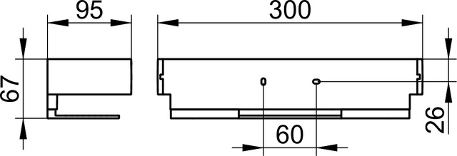 Корзинка для душа Keuco Edition 11 11158370000 черный матовый