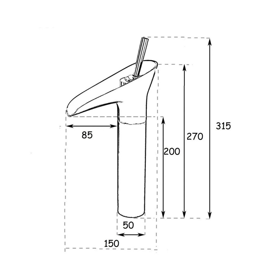Смеситель для раковины Bronze de Luxe SCANDI 10101, бронза