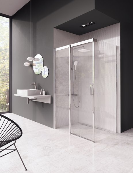Душевой угол Ravak Matrix MSDPS 120x80x195 профиль хром блестящий, стекло прозрачное, левый