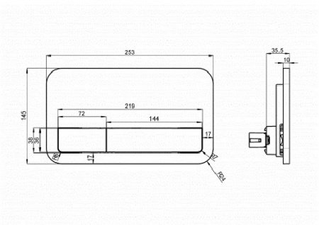 Кнопка смыва Villeroy & Boch ViConnect 922400RE белый