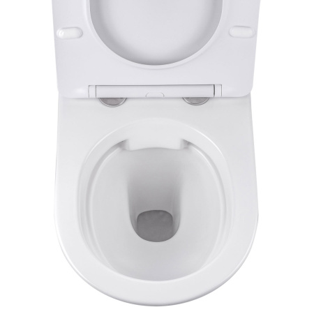 Унитаз подвесной безободковый Vincea Globo VT1-14S белый, с сиденьем микролифт