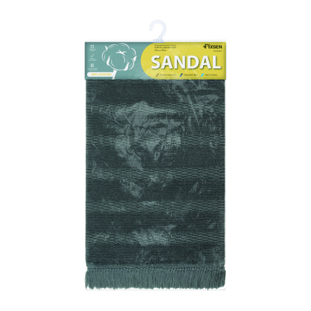Коврик для ванной 1-ый Fixsen SANDAL,  FX-8020K, серый, 50х80см
