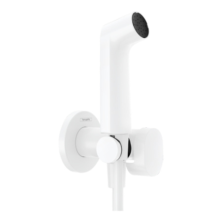 Гигиенический душ со смесителем Hansgrohe S 1jet 29232700 белый матовый