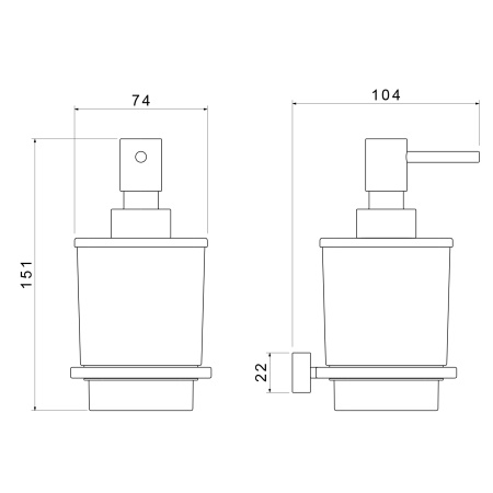 Дозатор для жидкого мыла Timo Torne 43139/00 хром